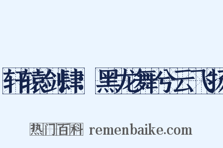 轩辕剑肆：黑龙舞兮云飞扬是什么意思的图片